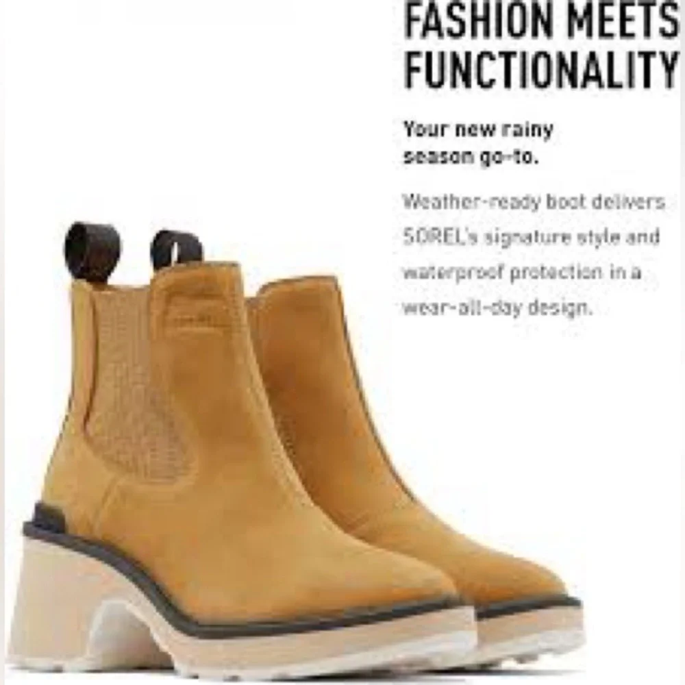 SOREL WOMEN'S HI-LINE™ HEEL CHELSEA BOOT women size 8.5 platform
